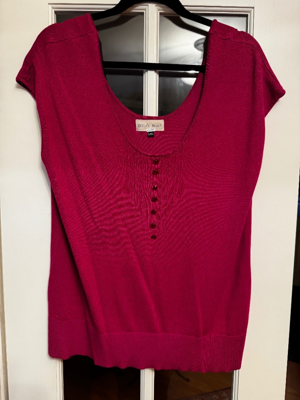 Effie's Heart Lightweight Rimini Pullover Magenta